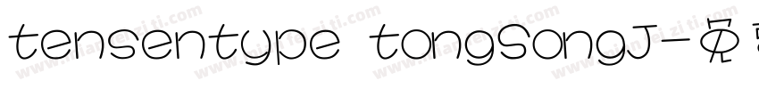tensentype tongSongJ字体转换